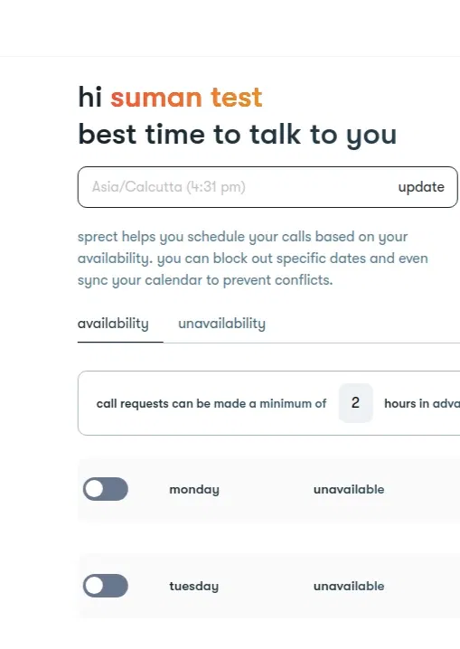 Book a call with Amit Naikwade on sprect.